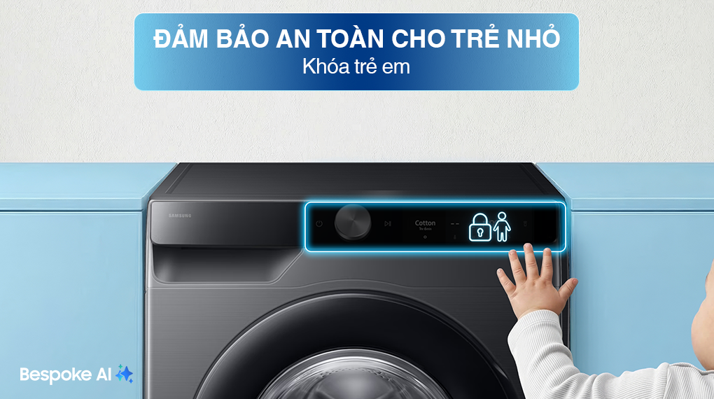 Máy giặt Samsung AI EcoBubble Inverter 12 kg WW12CG604DLBSV