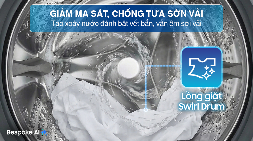 Máy giặt Samsung AI EcoBubble Inverter 12 kg WW12CG604DLBSV