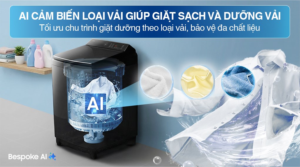 Máy giặt Samsung Inverter 15 kg WA80F15B6BSV