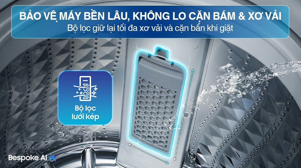 Máy giặt Samsung Inverter 15 kg WA80F15S5CSV