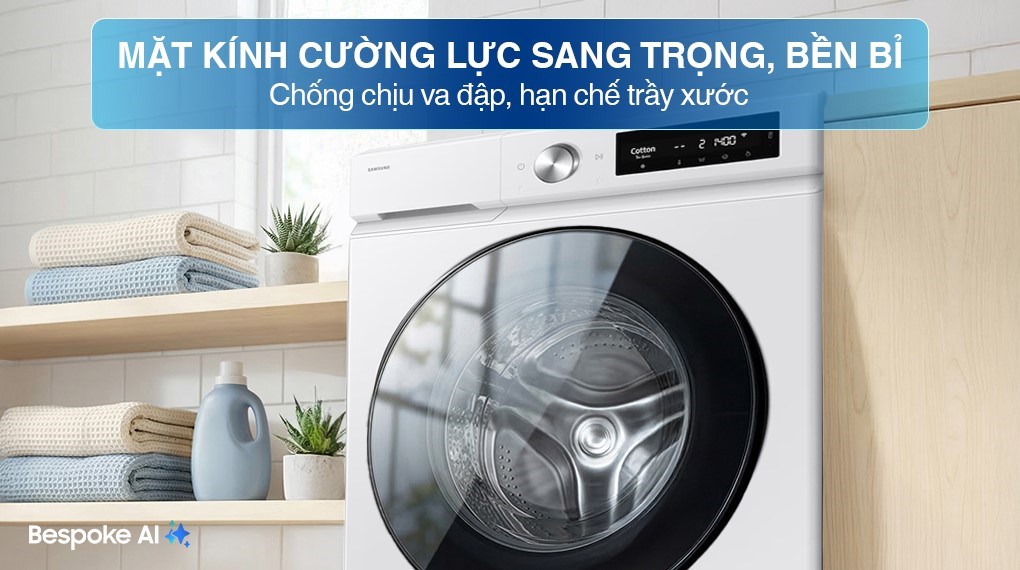 Máy giặt Samsung Bespoke AI EcoBubble Inverter 10 kg WW10DB7U34GWSV