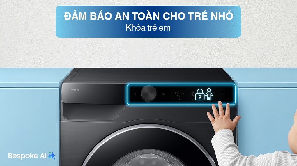 Máy giặt Samsung AI EcoBubble Inverter 10 kg WW10DG6U34LBSV