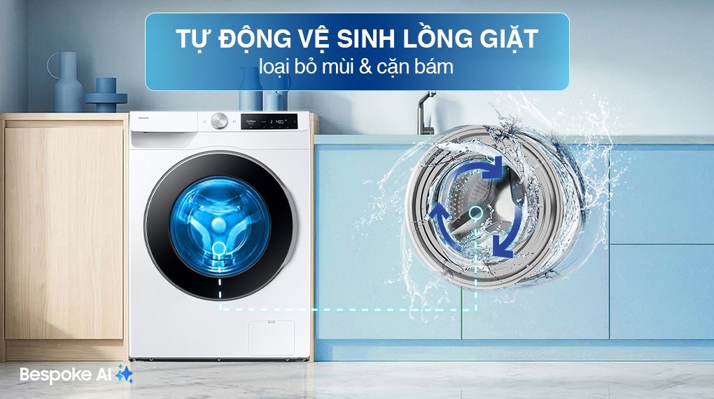 Máy giặt Samsung AI EcoBubble Inverter 10 kg WW10DG6U34LESV