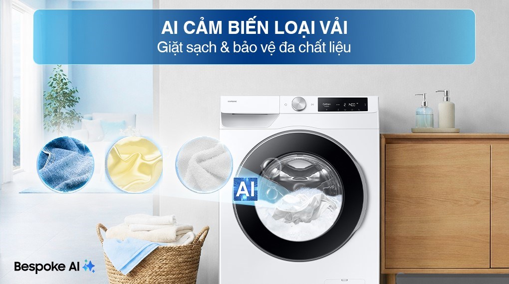 Máy giặt Samsung AI EcoBubble Inverter 10 kg WW10DG6U34LESV