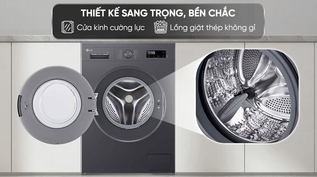 Máy giặt sấy LG Inverter giặt 9 kg - sấy 5 kg FB1209D5M