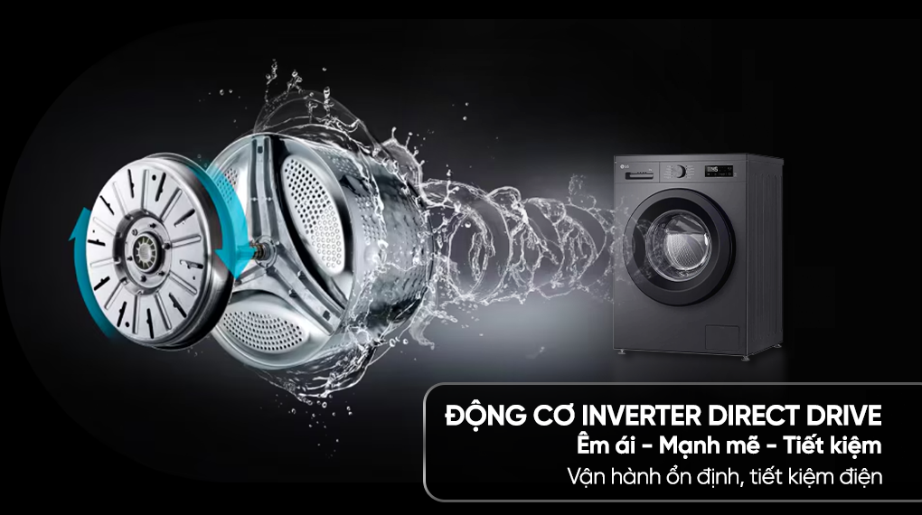 Máy giặt sấy LG Inverter giặt 9 kg - sấy 5 kg FB1209D5M