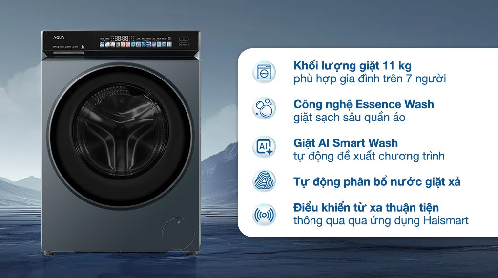 Máy giặt Aqua Inverter 11 kg AW11-BD4377U1L(GN)