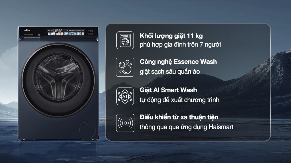 Máy giặt Aqua Inverter 11 kg AW11-B4377U1L(GN)