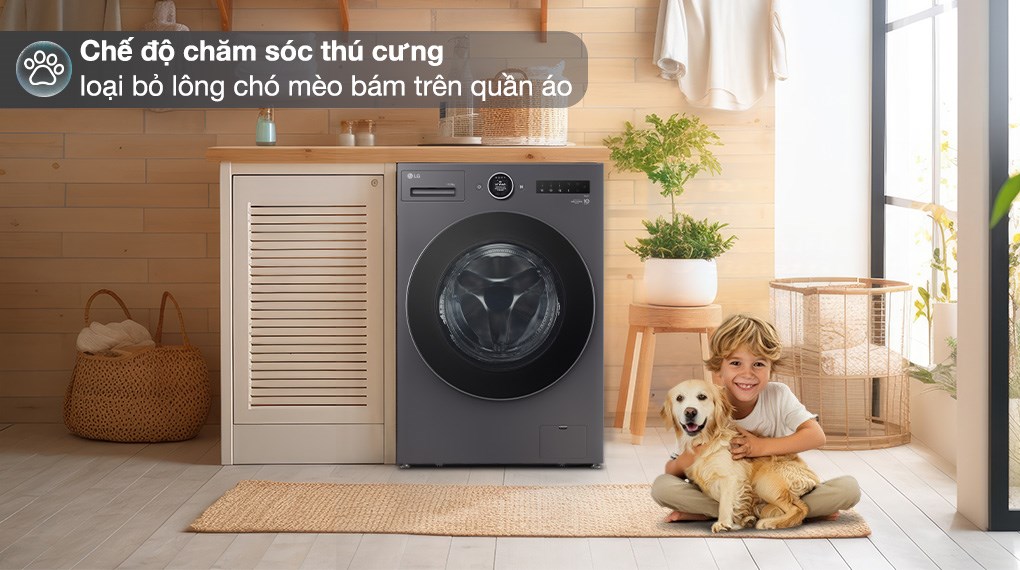 Máy giặt sấy LG Inverter giặt 15 kg - sấy 8 kg F2515RNTG