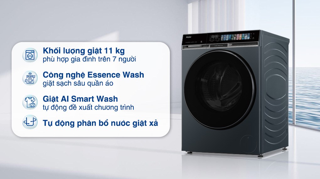 Máy giặt Haier X9 Inverter 11 kg HW110-BD14387GNU1