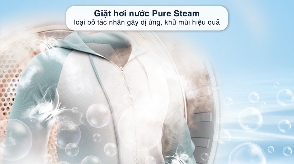 Máy giặt sấy Hisense Inverter giặt 9 kg - sấy 6 kg WD90N1Y