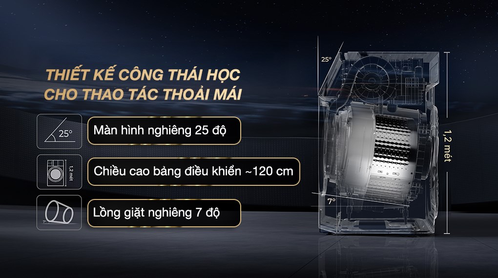 Máy giặt sấy Haier L+ Inverter giặt 24 kg - sấy 16 kg HWD240-BD12LU1L(GN)