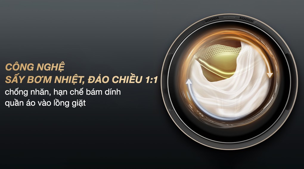 Máy giặt sấy Haier L+ Inverter giặt 24 kg - sấy 16 kg HWD240-BD12LU1L(GN)