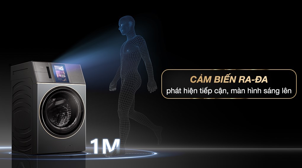 Máy giặt sấy Haier L+ Inverter giặt 24 kg - sấy 16 kg HWD240-BD12LU1L(GN)