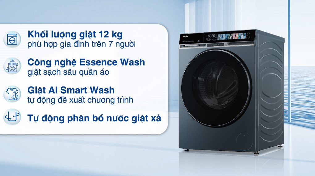 Máy giặt Haier X9 Inverter 12 kg HW120-BD14387GNU1
