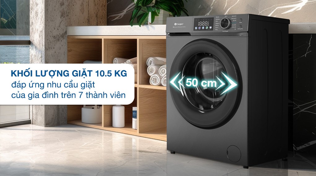 Máy giặt Casper Inverter 10.5 kg WF-D105VGR1