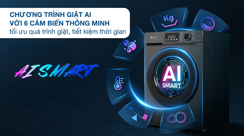 Máy giặt Casper Inverter 12.5 kg WF-D125VGR1