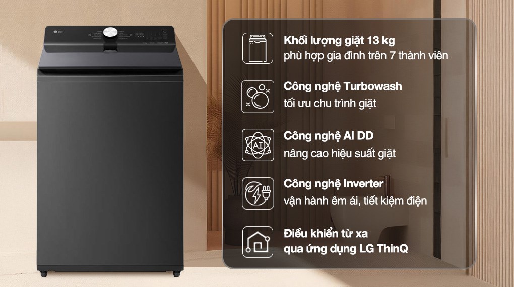 Máy giặt LG AI DD Inverter 13 kg T2313DX5N