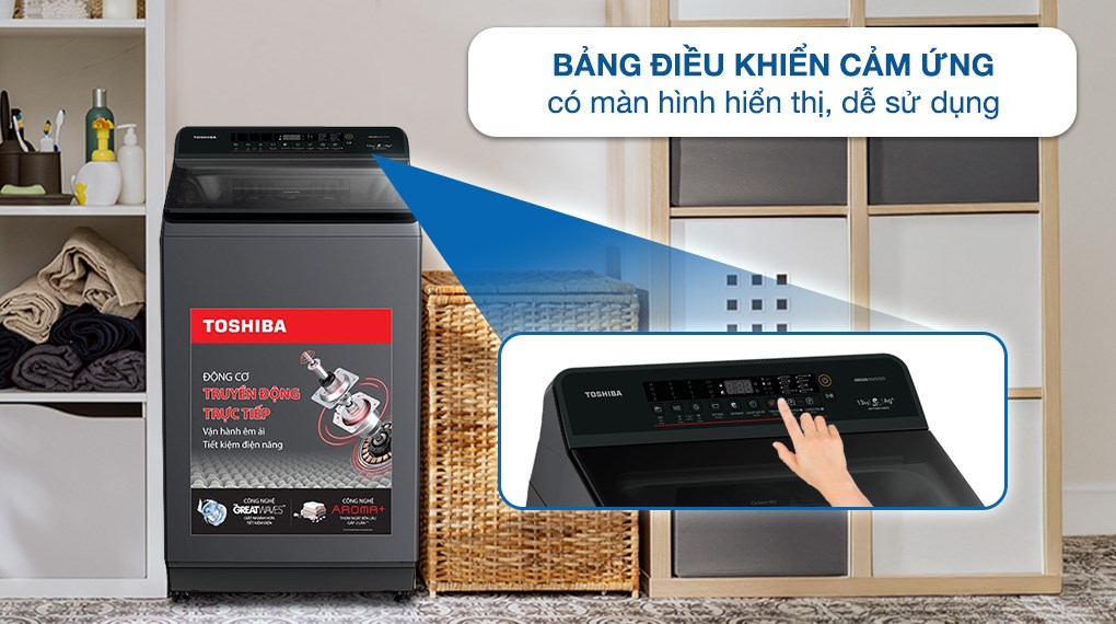 Máy giặt Toshiba Inverter 13 kg AW-T26D1400TV (MG)