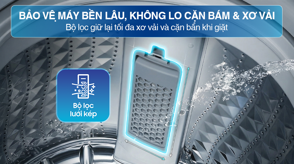 Máy giặt Samsung Ecobubble Inverter 12.5 kg WA40F12E4CSV