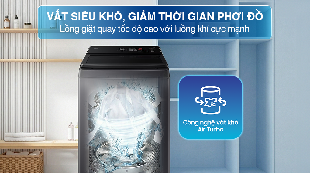 Máy giặt Samsung Ecobubble Inverter 12.5 kg WA40F12E4CSV