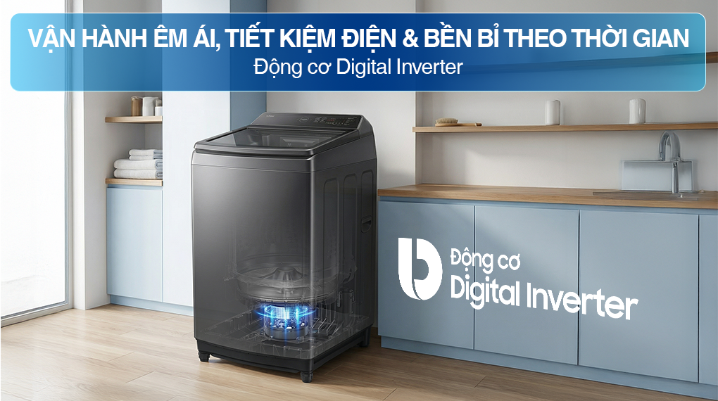 Máy giặt Samsung Ecobubble Inverter 12.5 kg WA40F12E4CSV