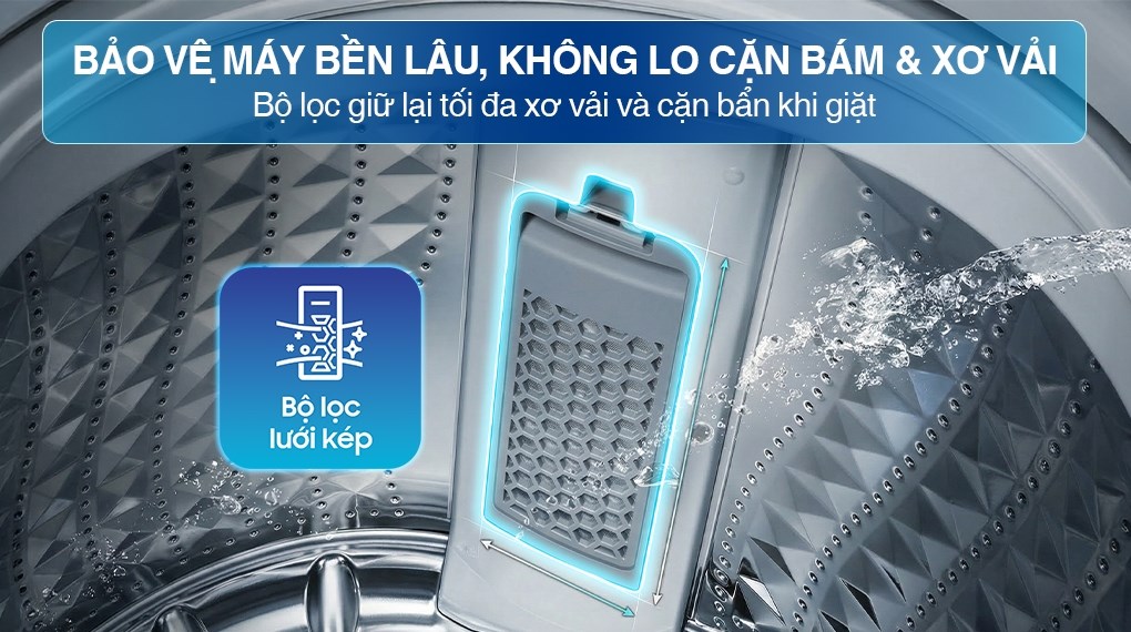 Máy giặt Samsung Ecobubble Inverter 12.5 kg WA40F12E4CSV