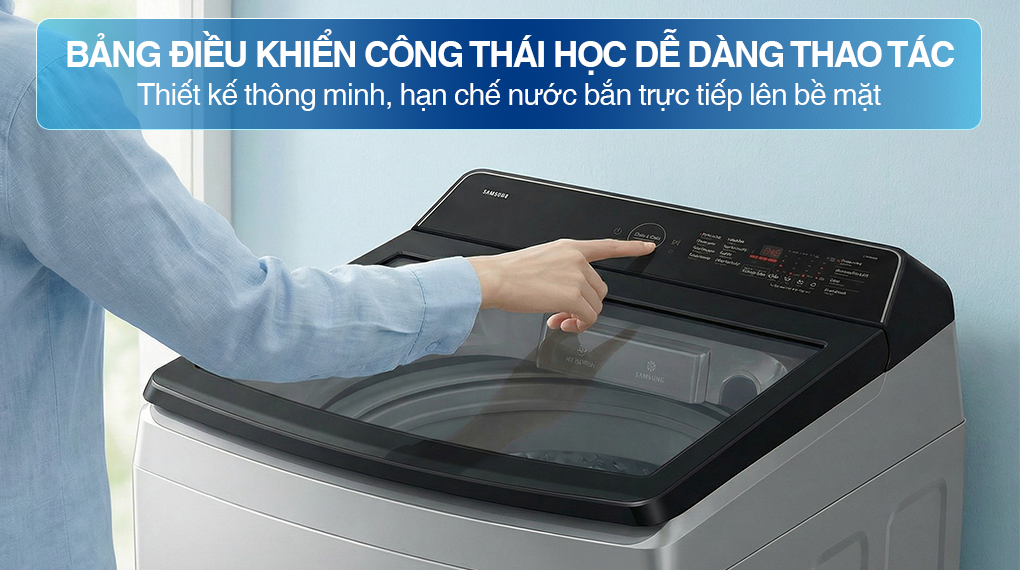 Máy giặt Samsung Ecobubble Inverter 12.5 kg WA40F12E4LSV