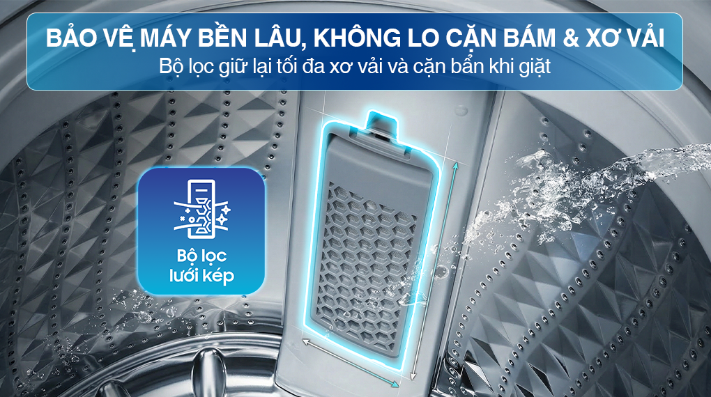 Máy giặt Samsung Ecobubble Inverter 12.5 kg WA40F12E4LSV