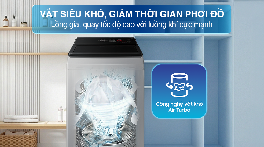 Máy giặt Samsung Ecobubble Inverter 12.5 kg WA40F12E4LSV