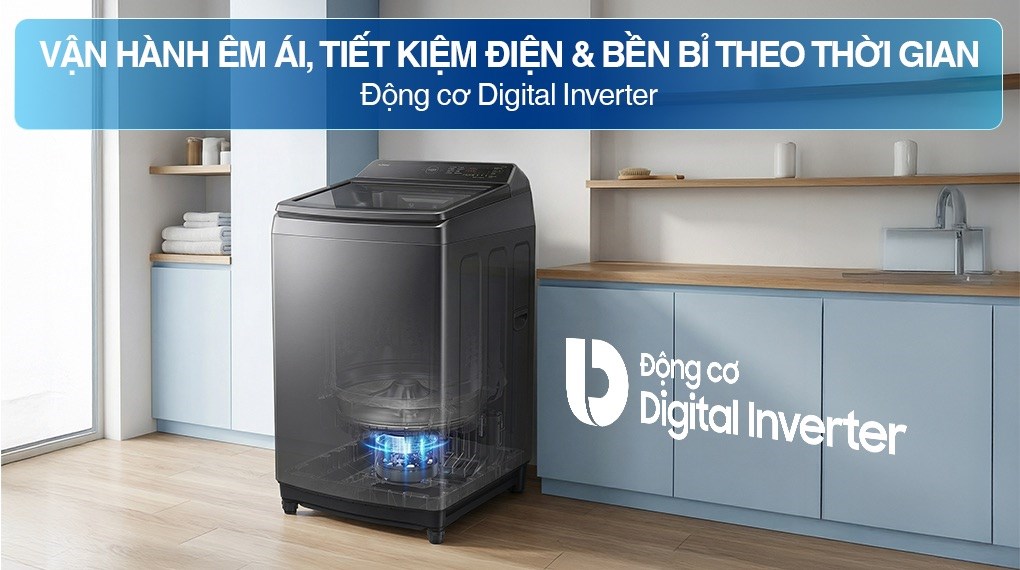 Máy giặt Samsung Ecobubble Inverter 9.5 kg WA40F95E1CSV