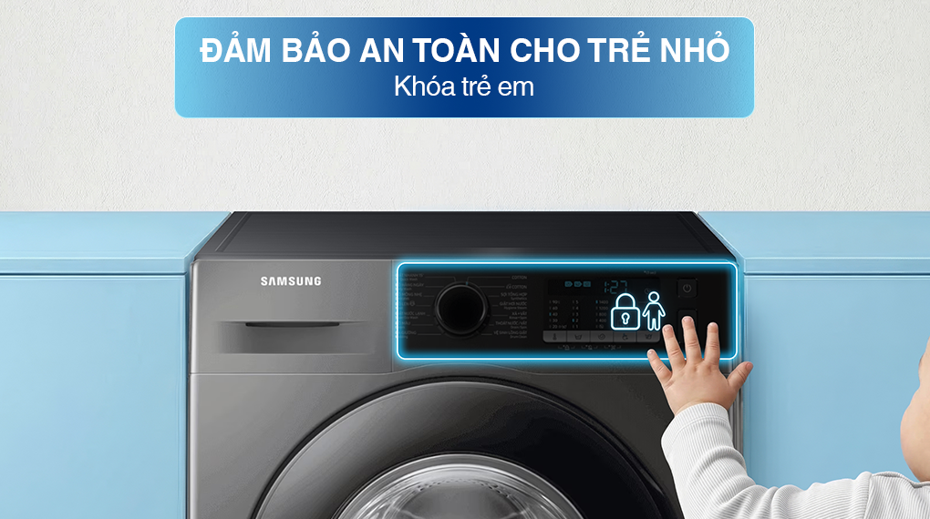 Máy giặt sấy Samsung Ecobubble Inverter giặt 10 kg - sấy 6 kg WD10HG4U04BBSV