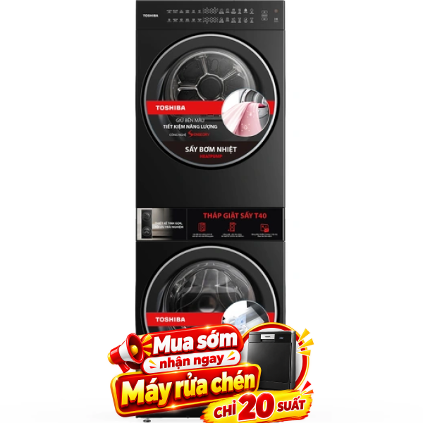 Toshiba Inverter Giặt 13 kg - Sấy 9 kg