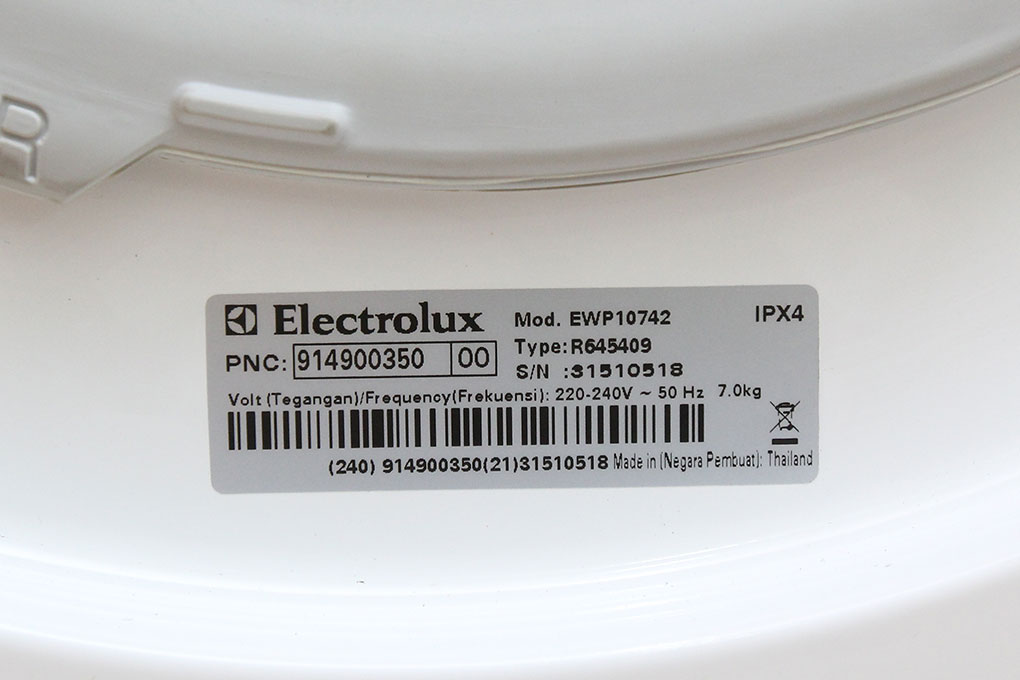 Máy giặt Electrolux 7 kg EWP10742