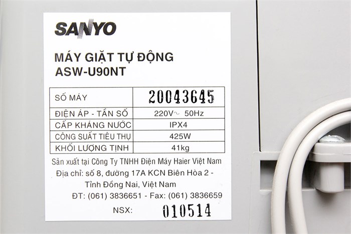 Máy giặt Sanyo ASW-U90NT 9kg