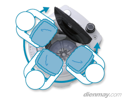 Bỏ quần áo vào dễ dàng nhờ ít góc cạnh