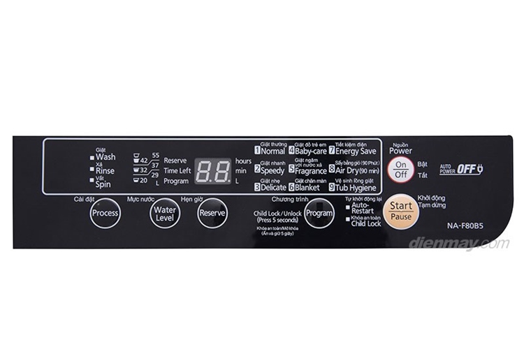 Máy giặt Panasonic NA-F80B5HRV 8kg