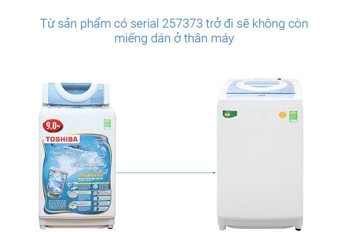 Máy giặt Toshiba Inverter 9kg AW-DC1005CV Màu Xanh Dương