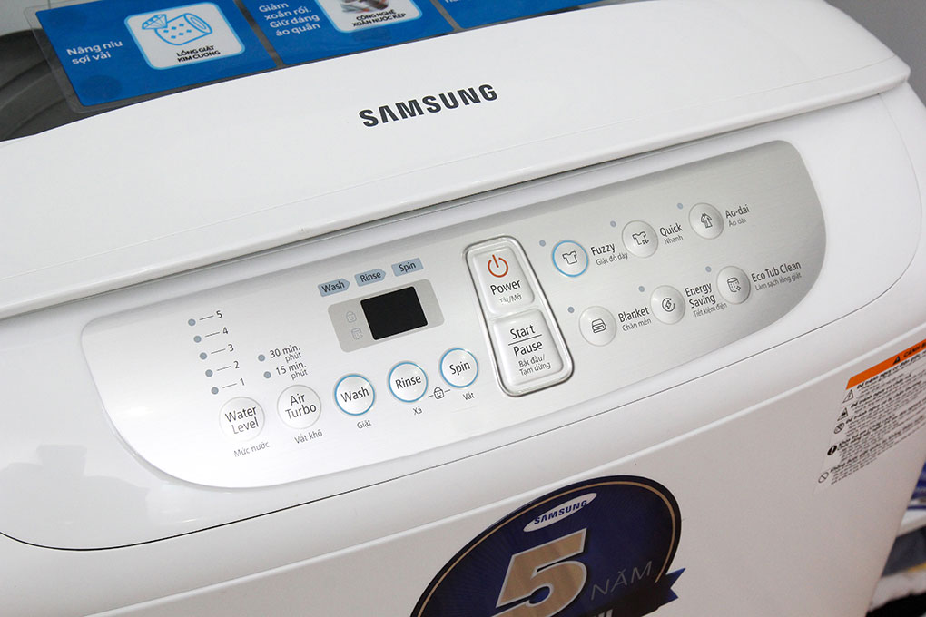 Máy giặt Samsung 9 kg WA90F5S3QRW Màu Trắng