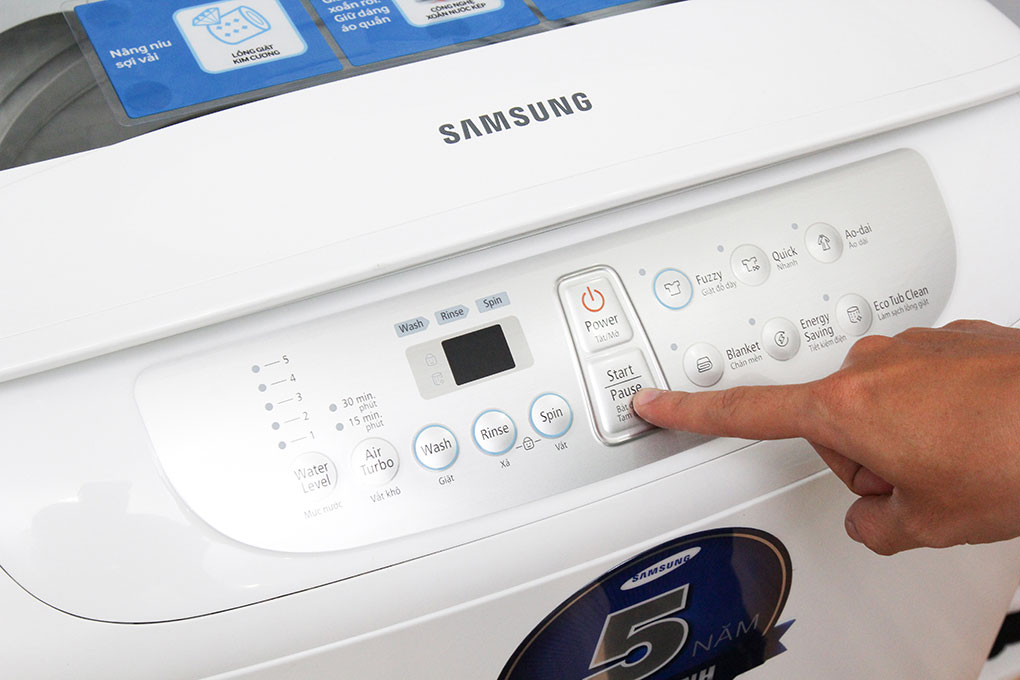 Máy giặt Samsung 9 kg WA90F5S3QRW Màu Trắng