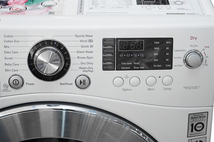 Máy giặt sấy LG 8 kg WD-20600