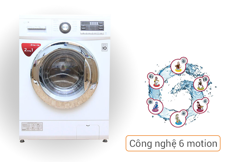 LG WD-18600 trang bị công nghệ 6 Motion DD