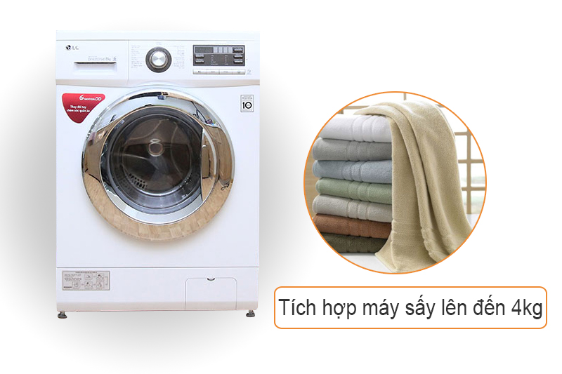 LG WD-18600 tích hợp máy sấy