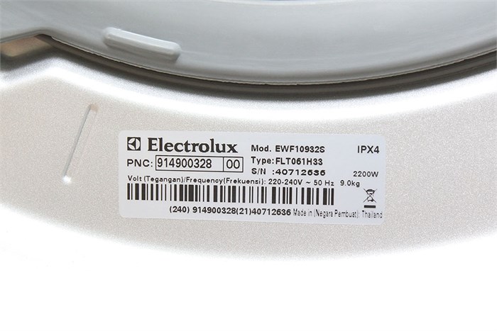 Máy giặt Electrolux EWF10932S 9kg