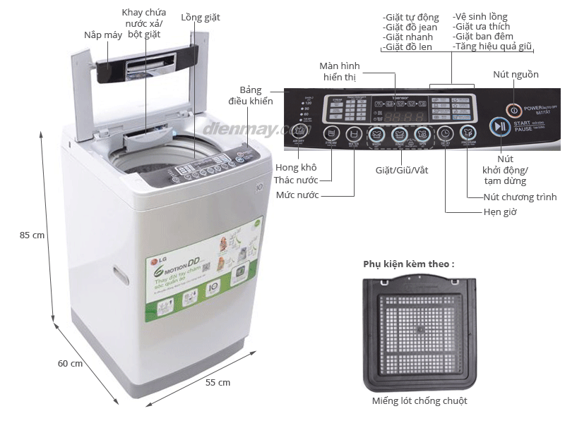 Máy giặt LG WF-D8525DD 8.5kg