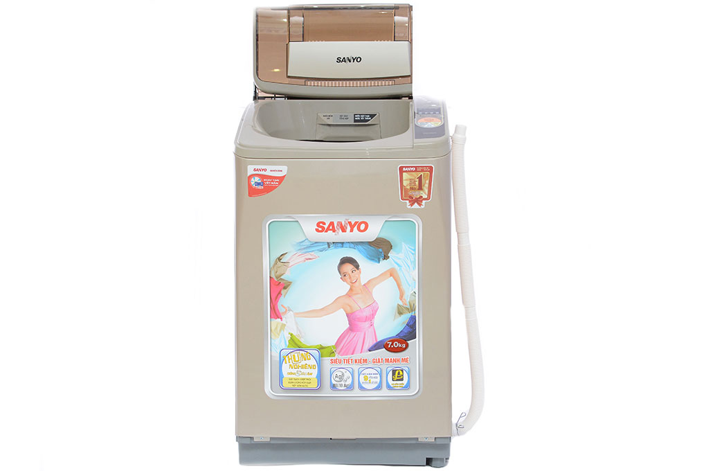 Máy giặt Sanyo ASW-U700Z1T 7kg Màu Vàng đồng