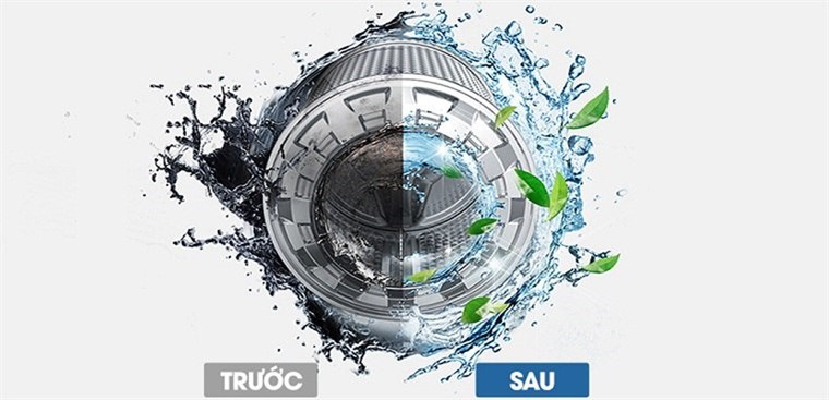 Vệ sinh lồng giặt tự động - Máy giặt LG WD-15660 8kg
