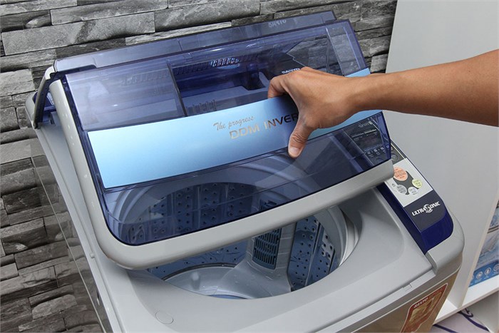 Máy giặt Sanyo 9kg ASW-DQ900ZT Màu Bạc