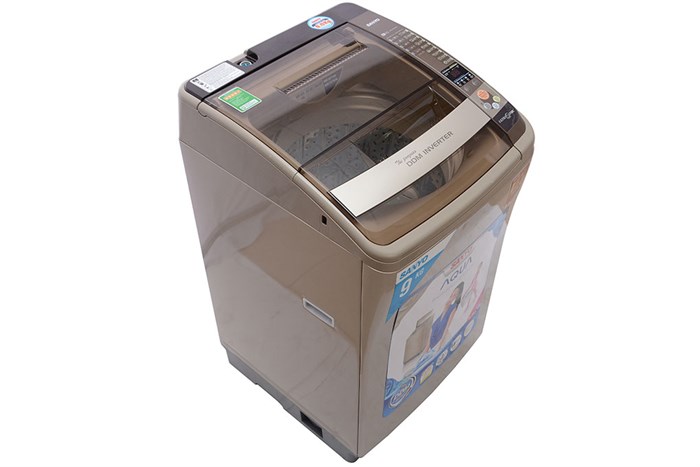 Máy giặt Sanyo 9kg ASW-DQ900ZT Màu Vàng đồng