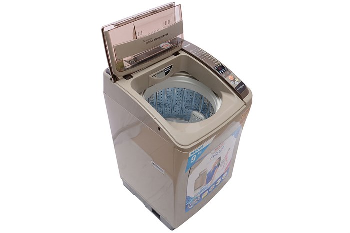 Máy giặt Sanyo 9kg ASW-DQ900ZT Màu Vàng đồng